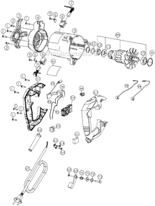 Page A Diagram and Parts List for PC13CSL Type 1 Porter Cable Circular Saw